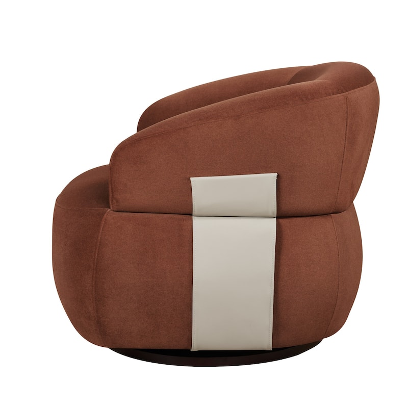 Kieon 33"W 360 Swivel Barrel Chair Modern Accent Chair Set of 2