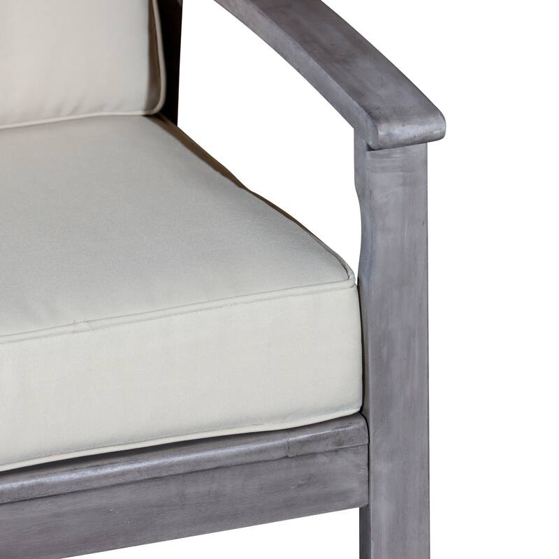 DTY Outdoor Living Longs Peak Eucalyptus Loveseat with Cushions