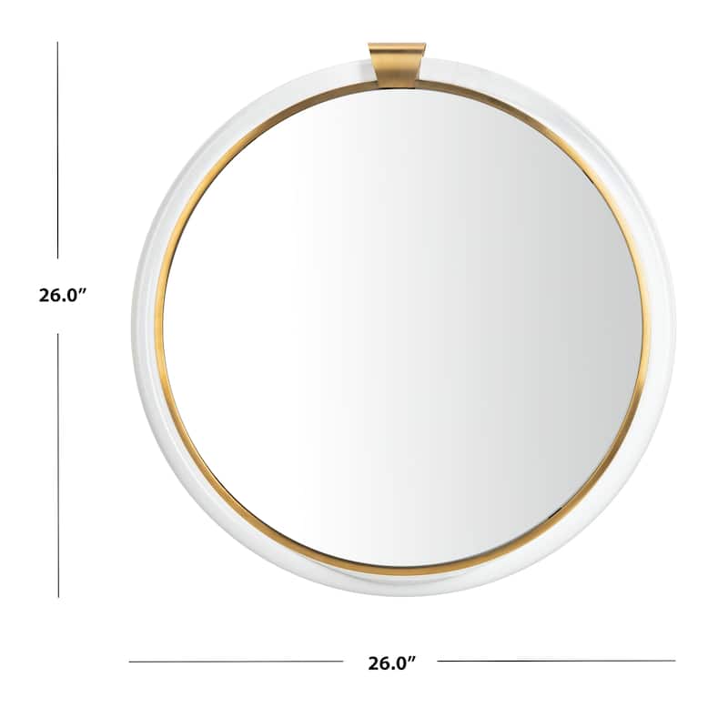 SAFAVIEH Couture Donzel Acrylic Mirror - Clear - 26 In W x 26 In D x 1.19 In H