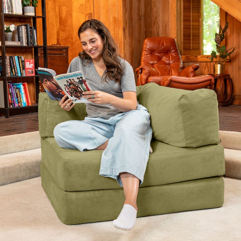 Jaxx Unsofa Modular Convertible Sectional Sofa with Fold Out King Sleeper Bed