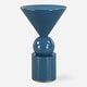 preview thumbnail 1 of 1, Uttermost Trig Blue Accent Table - 23'' H X 14'' W X 14'' D