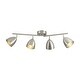 preview thumbnail 3 of 12, Contemporary 4-Light Adjustable Arm Track Light Semi-flush Mount - 31.9 in
