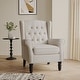 preview thumbnail 48 of 76, Button-Tufted Accent Chair Wingback Armchair - 38"H