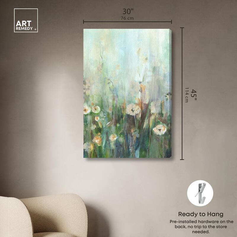 Harmony Green II Canvas by Art Remedy, Gallery Wrapped