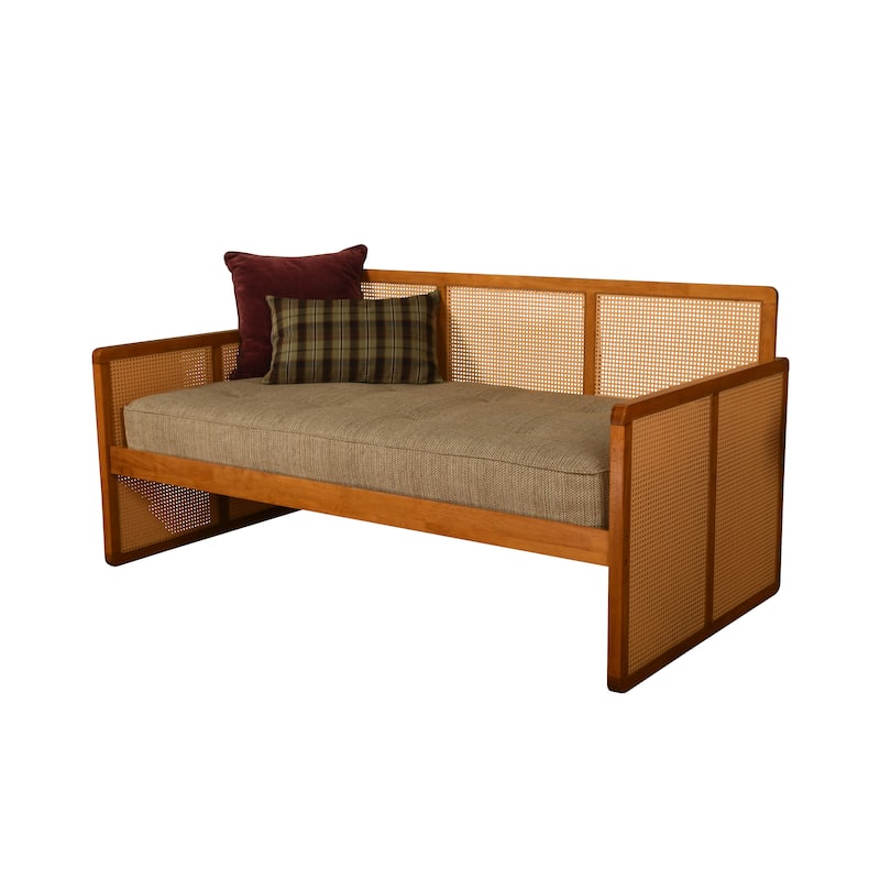 Somette Abaco Daybed in Honey Includes Mattress - Brown