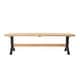 preview thumbnail 9 of 11, SEI Furniture Contemporary Natural Wood Dining Set (Set of 3)