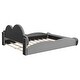 preview thumbnail 27 of 28, Queen Size Cloud-shaped Headboard Upholstered Platform Bed