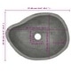 preview thumbnail 8 of 7, vidaXL Bathroom Basin, (14.6-18.1)x(11.4-14.2)x4.5 Inches, River Stone
