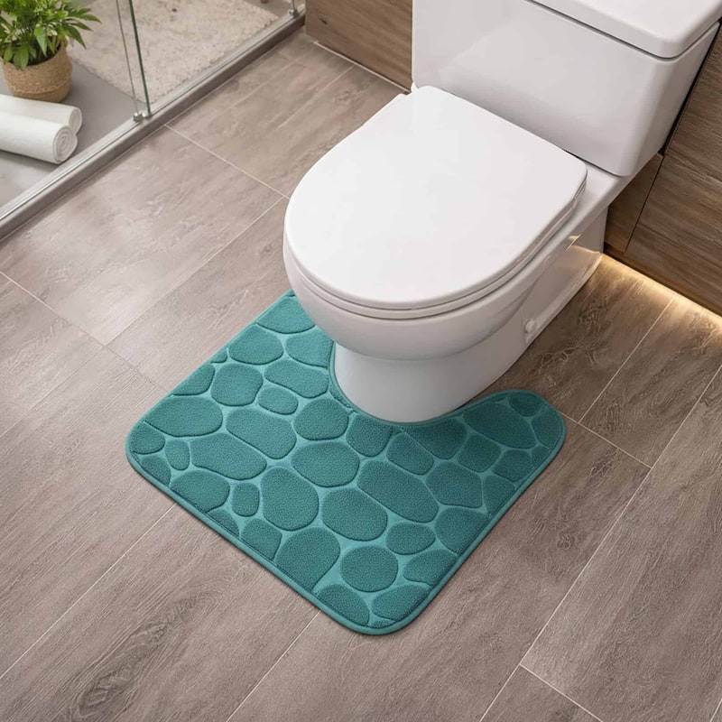 Contour Bath Rug Memory Foam Mat 3D Pebble 20L x 20W