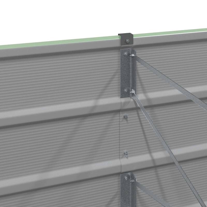 vidaXL Planter in Steel - 39.37 x 15.75 x 17.72"