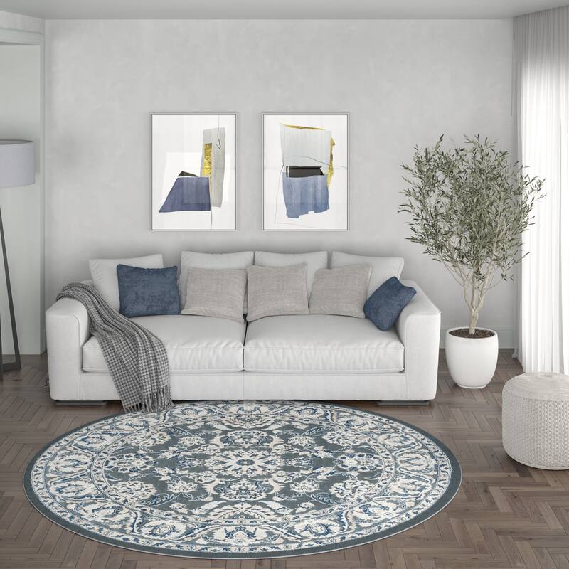 Carrington Traditional Border Indoor Area Rug