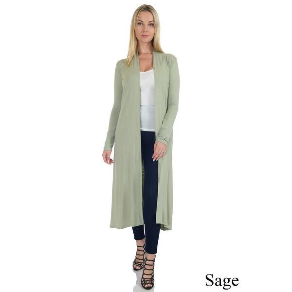 Shop Simply Ravishing Women S Long Sleeve Floor Length Open
