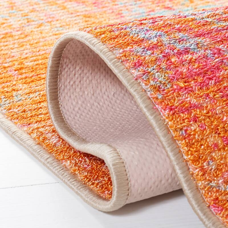 SAFAVIEH Sequoia Machine Washable Slip Resistant Caddie Abstract Rug