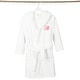 preview thumbnail 35 of 78, Sweet Kids 100% Polyester SUPER PLUSH Double Brushed Hooded Bathrobe with Pink Script Monogram