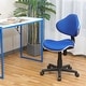 preview thumbnail 57 of 89, JJS Ergonomic Mesh Office Chair Adjustable Lumbar Support Computer Desk Chair Blue