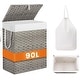 preview thumbnail 12 of 22, Laundry Hamper with Lid, Synthetic Rattan Clothes Laundry Basket with Lid and Handles, Foldable, Removable Liner