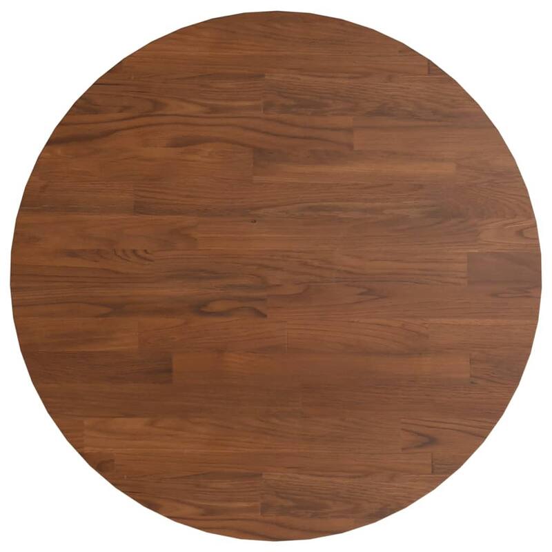 vidaXL Table Top Brown Solid Oak Wood 15.7in x 0.6in Table Top
