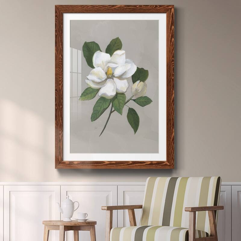 Botanical Magnolia-Premium Framed Print - Ready to Hang