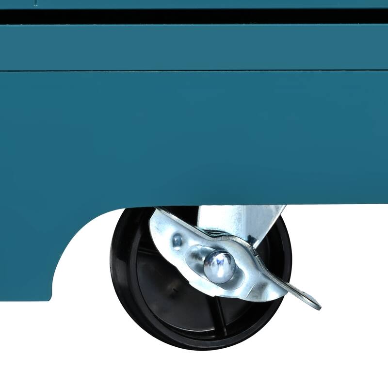 55.7" Large Kitchen Island with 2 Drop Leaves, Storage, Power & Wheels