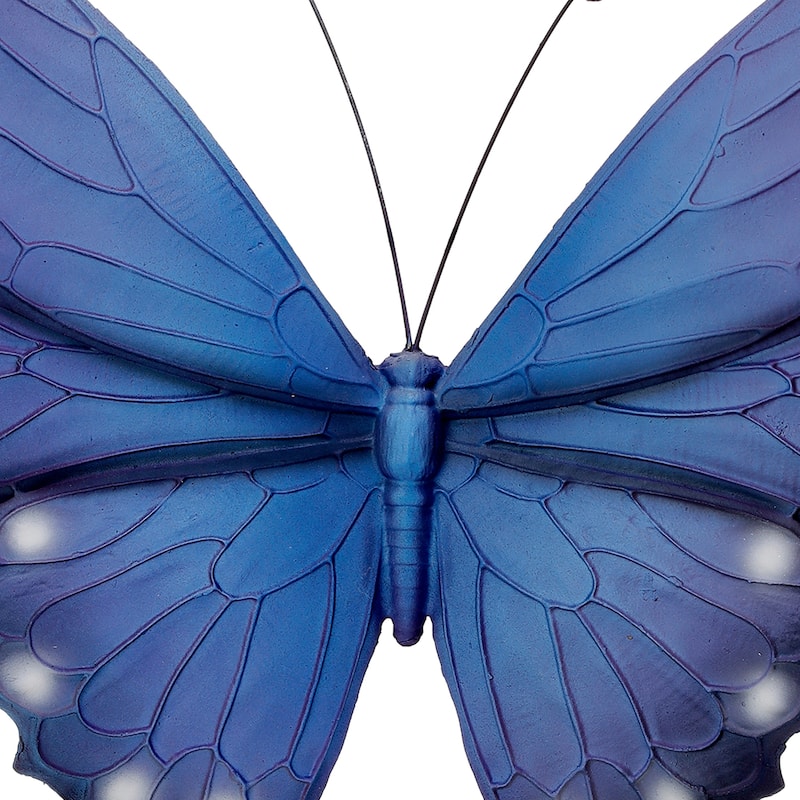 Resin Butterfly Wall Plaque 9.5" - 9.5