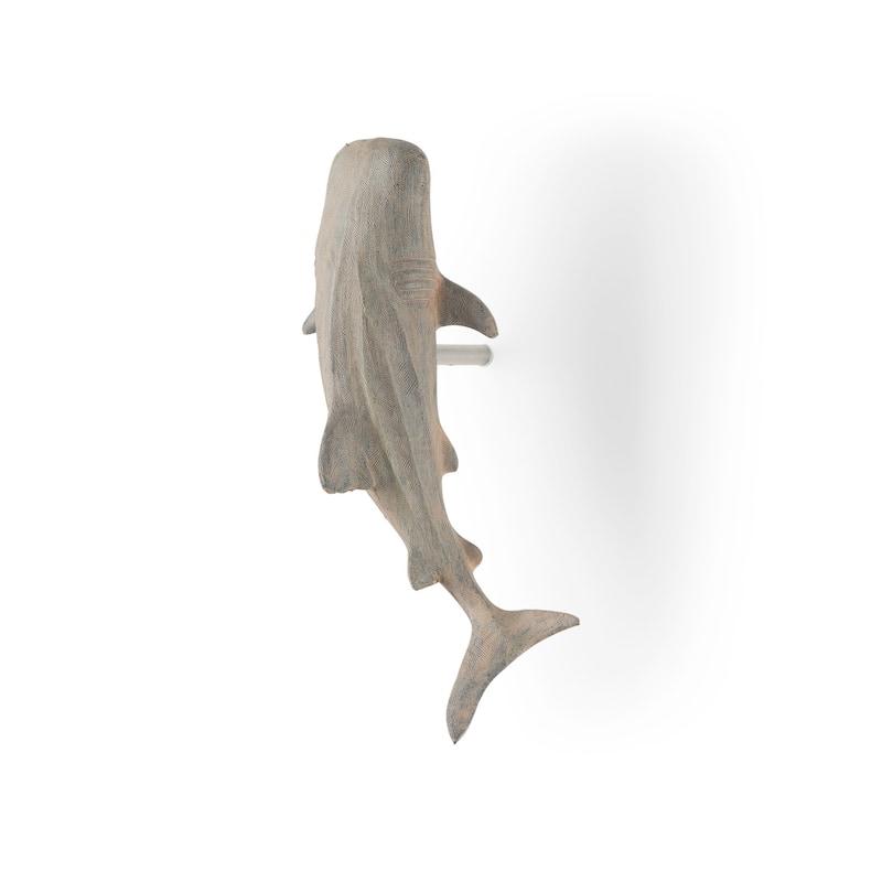 Willa Grey Resin Imitation Whale Shark Wall Decor