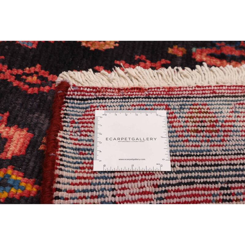 ECARPETGALLERY Hand-knotted Andelz Navy, Red Wool Rug - 3'7 x 5'11