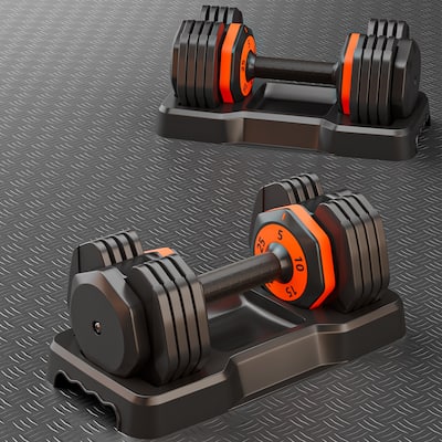 Adjustable Dumbbell Set 25Lb Pairs Dumbbell 5 In 1 Free Dumbbell