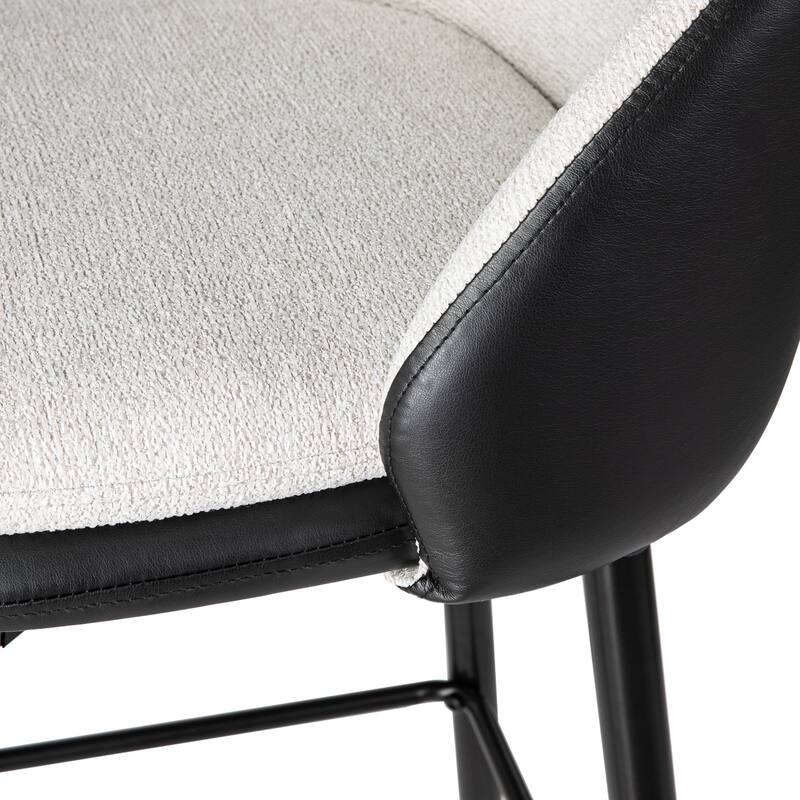 Glitzhome Set of 2 41"H Modern Tapered Leg Short or Bar Stools Pub Chair