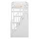 preview thumbnail 25 of 24, Twin Loft Bed with Desk & Storage Staircase, Espresso