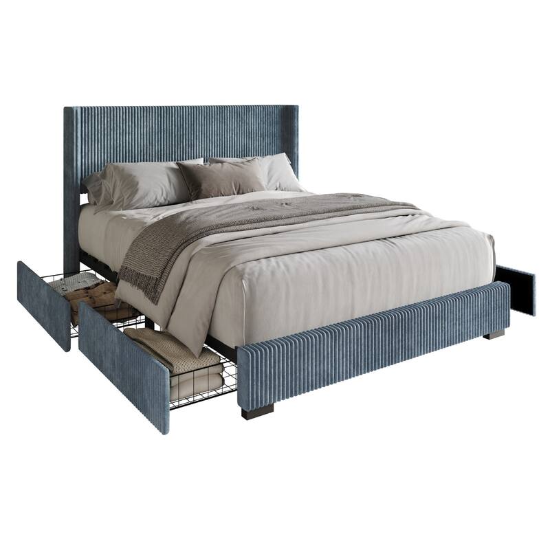 Rochester Upholstered Storage Platform Bed