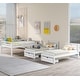 preview thumbnail 3 of 7, White Full Over Twin Bunk Bed with Storage Drawers and Guardrails
