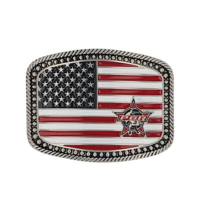 Montana Silversmiths Western Belt Buckle PBR American Pride PBR940