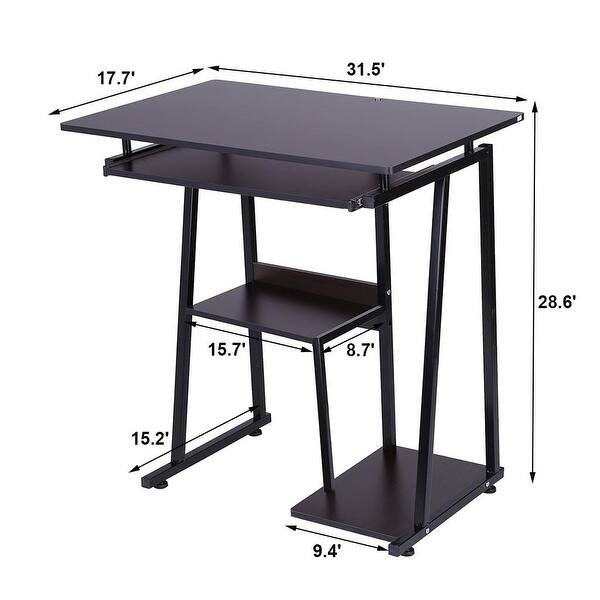 Pull Out Computer Table Desktop Computer Desk Laptop Study Table Office Desk With Pullout ...