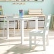 preview thumbnail 23 of 41, Kids 3 Piece Solid Hardwood Table and Chair Set for Playroom, Kitchen