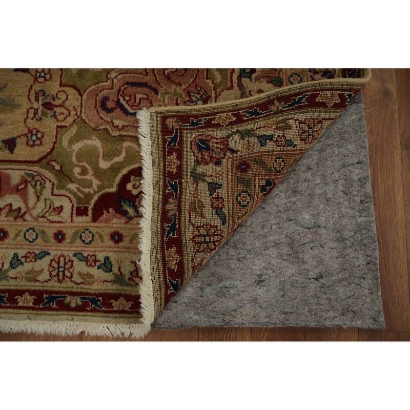 Hand Knotted Oriental 100% Wool Carpet Traditional Floral Red Agra Area Rug - 17' 1'' X 11' 10''