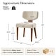 preview thumbnail 18 of 40, HULALA HOME Hipolito Mid Century Modern Ergonomic Dining Chair with Solid Wood Legs Set of 2