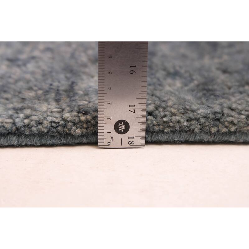 ECARPETGALLERY Hand-knotted Pak Finest Gabbeh Denim Blue Wool Rug - 8'6 x 10'3