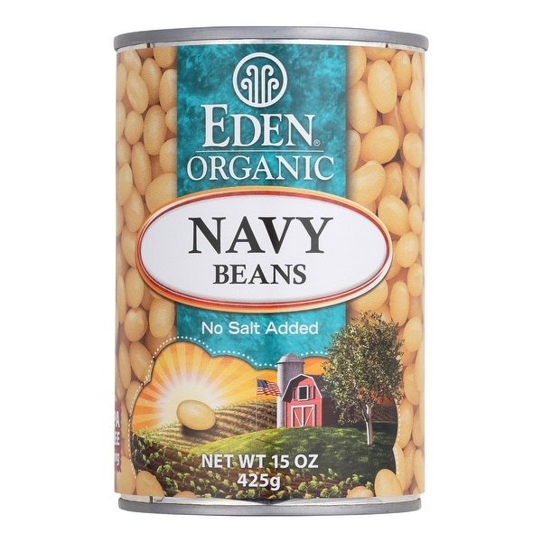 Eden Foods Navy Beans - Organic - Case of 12 - 15 oz.