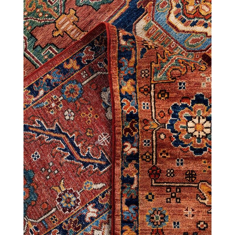 Serapi One-of-a-Kind Hand-Knotted Area Rug - Orange, 8' 2" x 9' 11" - 8' 2" x 9' 11"