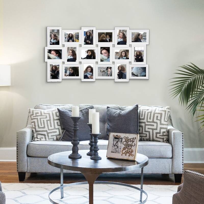 HELLO LAURA 18 Opening 4x6 Large Collage Picture Frame for Wall Decor