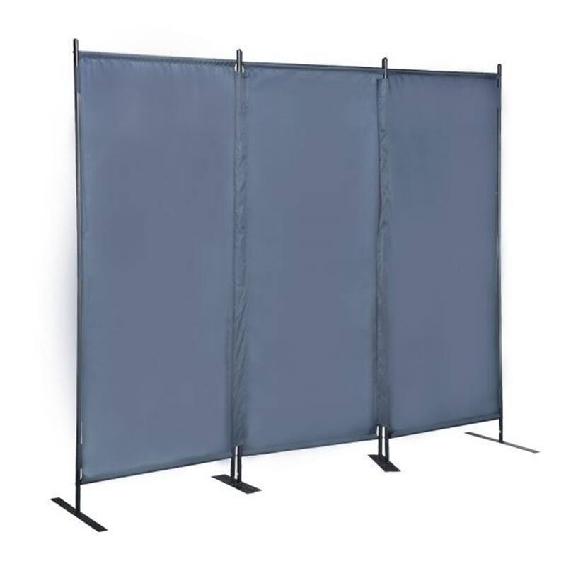 3 Panel Folding Privacy Screen Portable Wall Partition, 6 Ft Divider