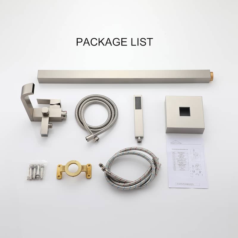 Freestanding Floor Mount Single Handle Bath Tub Filler Bath Tub Faucet