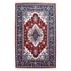 preview thumbnail 9 of 10, George Towne Living Persian Floral Luxury Handmade Traditional Persian Wool Area Rug
