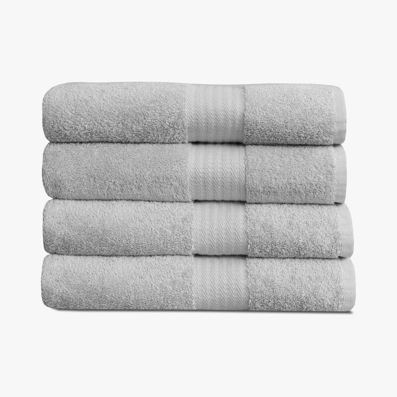 True Classic Towels - 4 Bath Towels - Light Grey