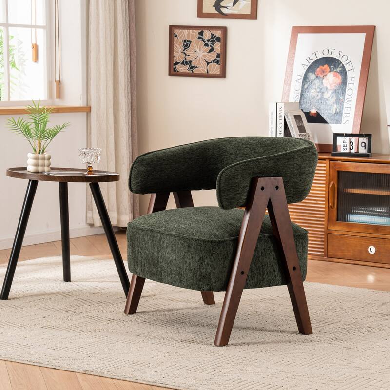 Accent Arm Chair Single Fabric Living Room Chair 27.56" W x 23.62" D x 27.95" H