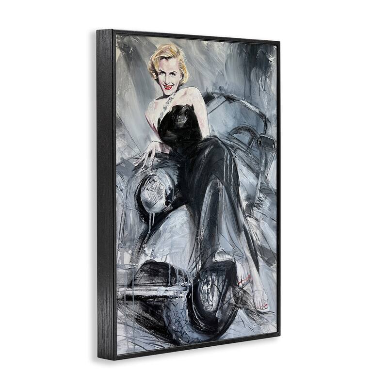 Stupell Timeless Fashion Woman Framed Giclee Art Design By Lucille Lee