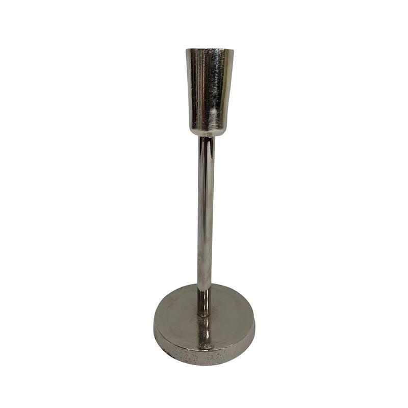 Med. Alum. Candlestick Nickel Finish -ST - Nickel