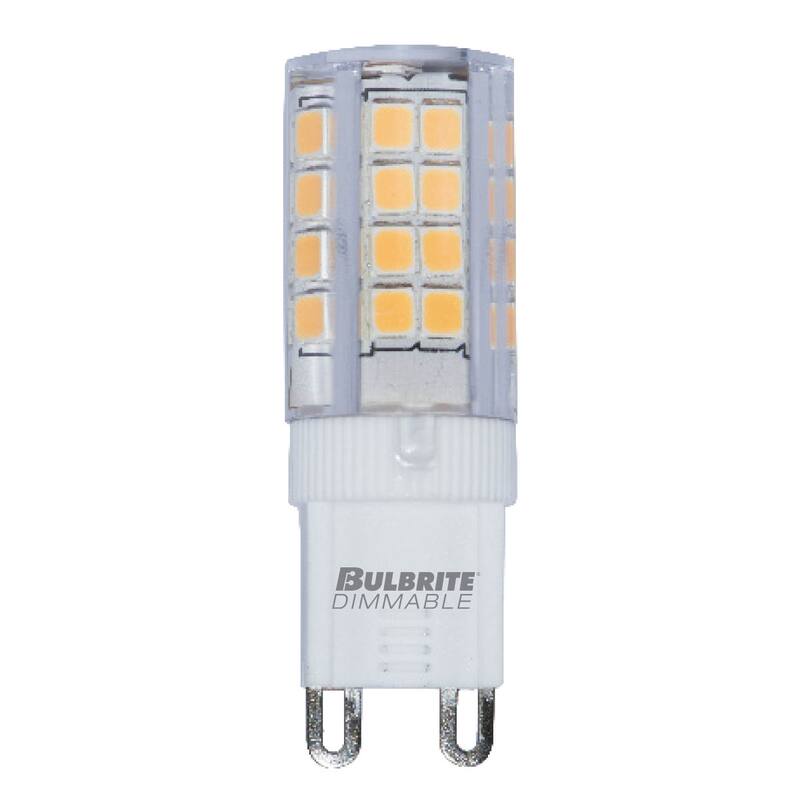 Bulbrite Pack of (2) Clear Mini Bi-Pin (G9) LED Bulb