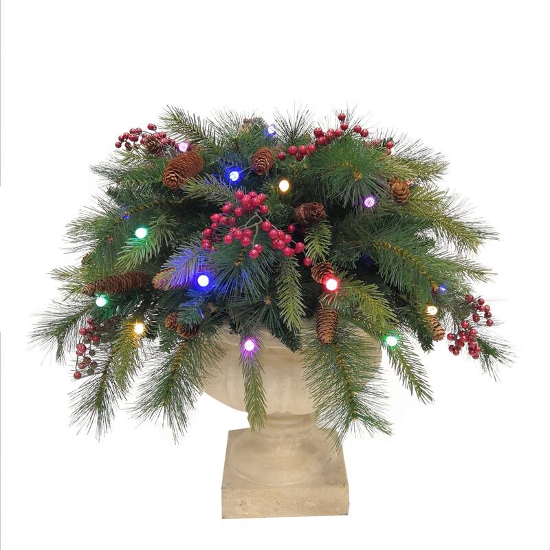 Woodland Berry Multi LED Light Pot Filler