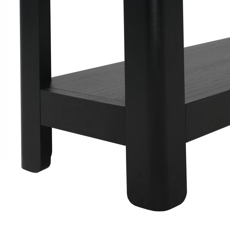 Modern Farmhouse Console Table,Elegant Minimalist Design with Premium Wood Veneer and Rounded Corners